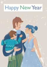 Traditional Family Happy New Year card created by Sofita Ki