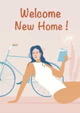 Pink Welcome New Home card created by Sofita Ki
