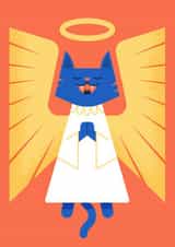 Angelic Christmas cat's chorus created by Chris Wharton