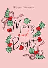 Merry and Bright Christmas Card created by Eat Print And Be Merry