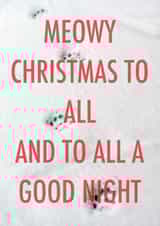 Meowy Christmas to all created by Number 27 Design