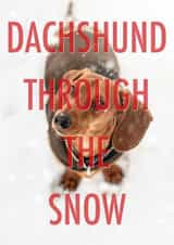 Dachshund through the snow created by Number 27 Design