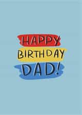 Colorful Birthday Card for Dad 1001 created by Shei Anapi