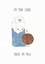 Milk & Cookie Valentine's Day Card created by Ana Kobernyk