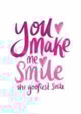 You Make Me Smile Card created by intruekirstyle