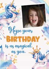 Personalised Birthday Photo Card created by Nidd And Rigg! - magic magical Birthday Personalised Photo Card 20157