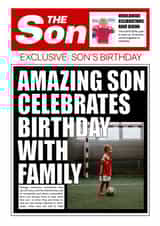 Personalised Birthday Photo Card created by Rosewood Design - News son Birthday Personalised Photo Card 22036