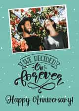 Personalised Anniversary Photo Card created by Exquisite Studio - Forever Anniversary Photo Card