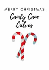 Christmas 'Candy Cane Calves' Card created by Exhibit O