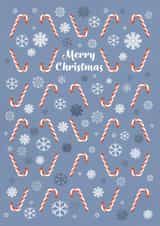 Candy Cane Snowflake Christmas Card created by Alexandria Frances