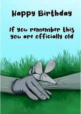 Funny Finger Puppet Birthday Card created by EERUPT