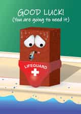 GOOD LUCK! You are going to need it. Send a funny good luck card! created by Smug Toad