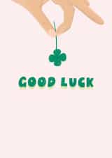 Clover Good Luck Card - Cute Good Luck Card for Her - Exams Card - New Job Card created by Stilus 