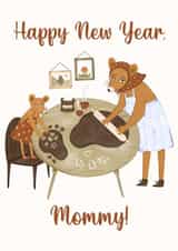 Two mice making new year cookies 1001 created by mikhaleeevich