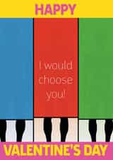 I would choose you on Naked Attraction Valentine's Card (men in boxes) created by SJS Designs