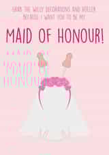 Be My Maid of Honour - Grab The Willy Decorations! - Cheeky card created by Bower