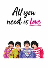 Beatles Valentines Card created by Harvsy Design