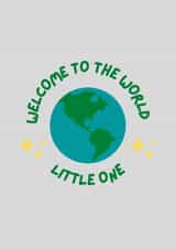 New baby - gender neutral - baby shower - welcome to the world created by Paper Party Cards