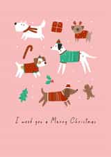 I woof you a Merry Christmas 1000 created by Nadya Barkova