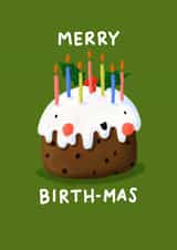 Christmas/Birthday pudding card created by Nicola Watson