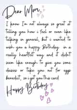 Funny and Cute mom birthday card created by MillennialprintsCo