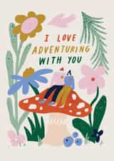 Adventure in Nature Valentines Day Card 1001 created by Sophie Potter