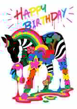 Funky Horse Birthday Card created by Ms Wearer