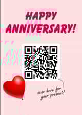 Anniversary Rickroll Card (Rick Astley QR Code) created by SJS Designs