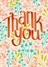 Floral Thank You created by Natelle Quek