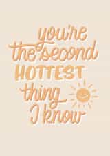 You're hot like the sun card created by Laura Beutner