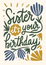 Sister it's your birthday created by Natalia Gonzalez