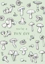 Funny Mushroom Card for Him created by Bekka's Illustrations