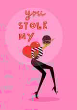 Valentines Day card for her. Partners. Heartfelt. Romantic Gentle humour. Heart created by Paula Romani Studio