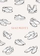 Soulmates Shoe Pun Card created by Bekka's Illustrations