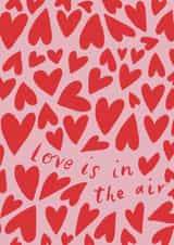 Love is in the air card created by ems le tocq