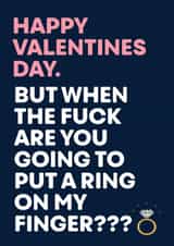 I Want A Ring On My Finger Card created by Krap Kards