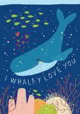I Whale Love You Valentine's Day Card created by Emily Nelson