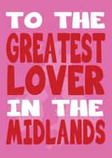 Greatest Lover in the Midlands created by Dottie Mottie