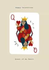 Queen of my heart Valentines Day Card created by The Potato Diary