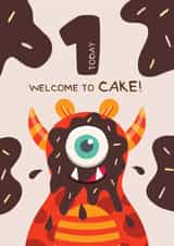 Monster 1st Birthday Card created by Bev O'Connor || @oconnordesign