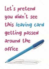 Pretend you didn't see the Leaving Card created by Katherine Lynas