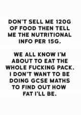 Fat Humour Card created by Holy Flaps