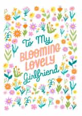 flower girlfriend card created by Katie Brookes