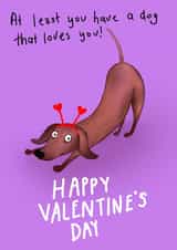 Happy Valentine's Day from the Sausage Dog created by Angela Otimo