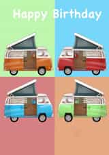 Birthday Campers created by Olive & Keith Cards