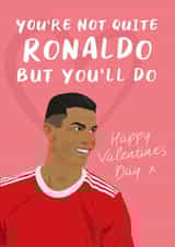 Manchester United Ronaldo Valentine's Day card created by David Rudd