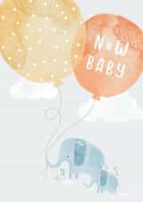 New baby , Baby shower , balloon and elephant created by Little Pipena