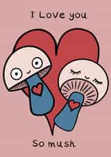 Mushrooms in Love created by Helen Ridley Illustration