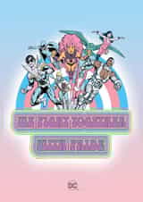 Trans Pride Flag Justice League Greeting Card created by Cardology