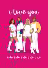 ABBA I Love You Valentine's Card created by Sassy Sarah